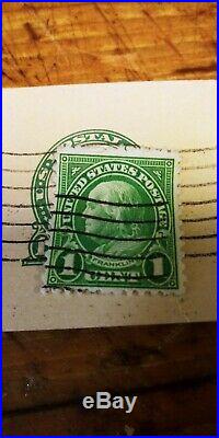 1 Cent Green Benjamin Franklin STAMP Used