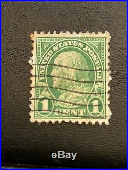 1 Cent Green Benjamin Franklin Stamp