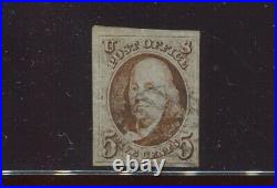 1 Franklin Imperf Used Stamp (Bx 4525)