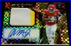 /10 MECOLE HARDMAN RC AUTO GOLD PRIZM ROOKIE PATCH 2 CLR JSY 2019 Panini Select