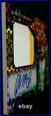 /10 MECOLE HARDMAN RC AUTO GOLD PRIZM ROOKIE PATCH 2 CLR JSY 2019 Panini Select