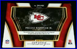 /10 MECOLE HARDMAN RC AUTO GOLD PRIZM ROOKIE PATCH 2 CLR JSY 2019 Panini Select