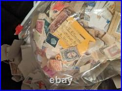 10 Pounds of USA and Worldwide Stamps on paper Free Shipping