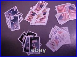 100 Used Stamps #3776-80 37c Old Glory / 100 Stamps Of Each / 500 Stamps Total