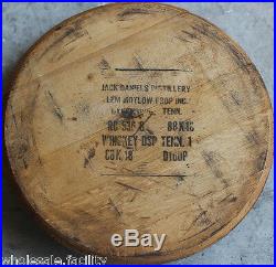 100 Vintage 1980s Jack Daniels Bourbon Whiskey Barrel Head withOfficial Dist Stamp