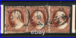 10A Washington Used Strip of 3 Stamps BX4780