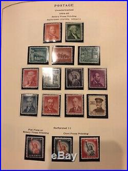 1600+ Huge U. S. Stamp Collection National Postage Stamp Album Scott 1847 -1970s
