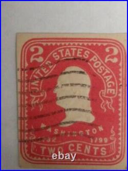 1732 1799 George Washington Postage Stamp Two Cents 289 YEARS OLD RARE RARE RARE