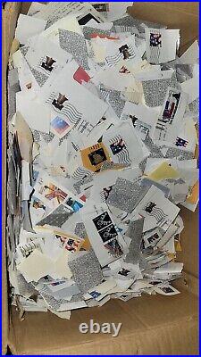 18 Pounds Lbs Us United States Used Stamps On Paper Mix Lot Common Forever More