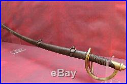 1862 Extremely Rare Civil War Confederate Sword & Scabbard Stamped MACON ARSENAL