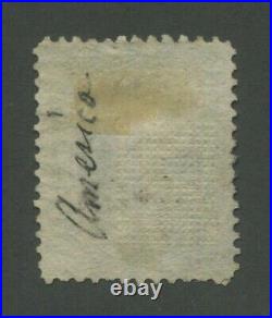 1867 United States Postage Stamp #91 Used Cork Cancel