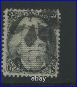 1868 United States Postage Stamp #85B Used F/VF Fancy Cancel Z. Grill Certified