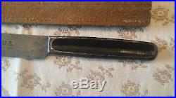 1874 Indian War Stamped US Army Field Mess Kit Knife Utensil with Leather Sheath