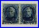 1875-1880 5c Us Stamps Pair Zachary Taylor With Son Cancel
