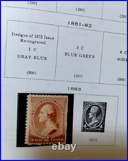 1883 George Washingtom 2 Cents Stamp Scott#210 Rare