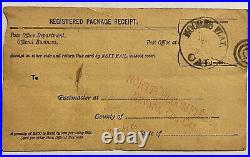 1883 Moore's Flat North Bloomfield California Postal History Package Receipt