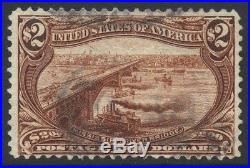 1898 US Trans-Mississippi $2 Sc 293 Used Cat $1100