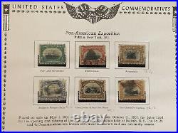1901 Pan-american Exposition Mint Used U. S. Stamp Set Nice Gift Idea For Grandpa