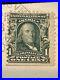 1902 Series Benjamin Franklin green cancelled stamp RARE