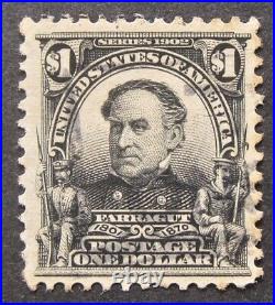 1903 US #311 Farragut $1 dollar stamp very lightly used with Excellent Centering
