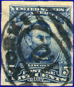 1908 US Stamp #315 5c Used F/VF New York Cancel Catalogue Value $1250