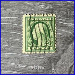 1913 Rare George Washington 1 Cent Green Stamp