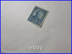 1920 Rare Blue Roosevelt Handstamped Cancelled Stamp