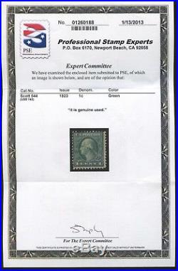 1922 US Stamp #544 1c Perf 11 Used Catalogue Value $5000