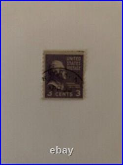 1932 Violet Thomas Jefferson 3 C, US Postage Stamp (Unused Block of 4) & 1 Used