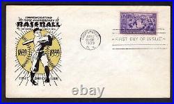 1939 Baseball Centennial FDC Collection Cooperstown, NY Issues