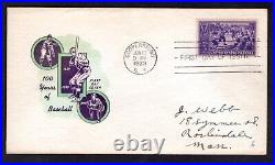 1939 Baseball Centennial FDC Collection Cooperstown, NY Issues