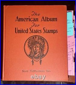 1940 The American Album For United States Stamps George Washington