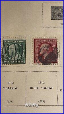 1940 The American Album For United States Stamps George Washington