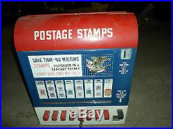 1960's Postage Vend-a-stamp Machine Model Vs-8c Great Shape Nice Vintage Piece