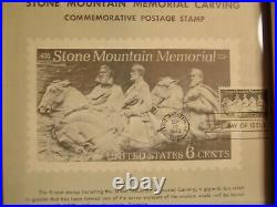 1970 Post Mark History Stone Mountain 50 Cent Coin & Dedication Day Medal Cover