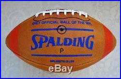 1975 WFL MINT Practice Football WORLD FOOTBALL LEAGUE. BLUE STAMPING