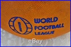 1975 WFL MINT Practice Football WORLD FOOTBALL LEAGUE. BLUE STAMPING