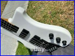 1990 Kubicki 4 String Bass Pearl White with Fender Custom Shop Stamp