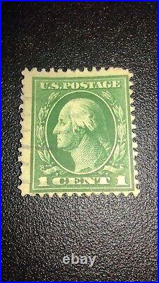 1c George Washington Stamp Green Perf 10