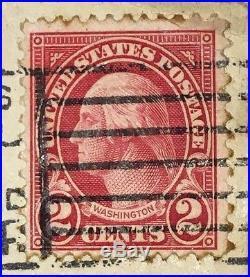 2 Cent George Washington Stamp 1937 Good Condition All Perfs Red Line Discounted