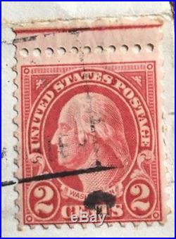 2 Cent George Washington Stamp 1937 Good Condition All Perfs Red Line Discounted