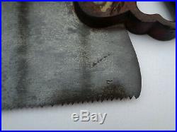2 Early 1900's Hand Saws # 12 Henry DISSTON & SONS, 24& 26 blade stamped 7