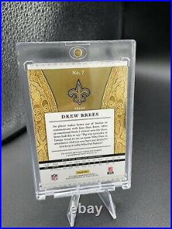 2013 DREW BREES Crown Royale Silhouette PRIME Patch On Card Auto SP Sealed /25