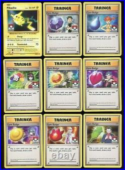 2016 Pokemon League Kanto Gym Badge Holo Promo Complete Set XY202-XY210 (9) NM