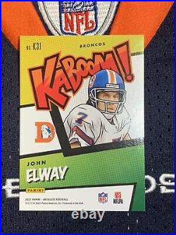 2021 Absolute Football John Elway Gold Kaboom Card #k31 10/10 Ssp Broncos Hof