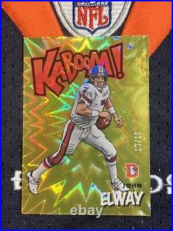 2021 Absolute Football John Elway Gold Kaboom Card #k31 10/10 Ssp Broncos Hof