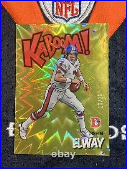 2021 Absolute Football John Elway Gold Kaboom Card #k31 10/10 Ssp Broncos Hof