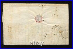 28 Jefferson Used Strip of 3 Stamps on Cover New York to Tarbes France 28 CVR A1