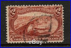 #293 used black town cancel $2 Trans-Mississippi