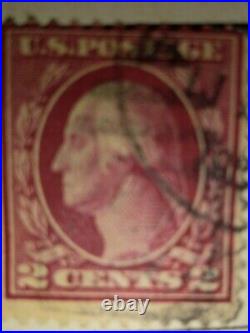 2cent george washington red postage stamp